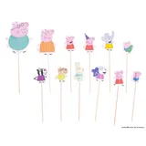 Dr. Oetker Papier Party-Picker Peppa Wutz – Praktisches Set: 24 Stück – Perfekt zum Backen mit Kindern und Fans von Peppa Pig, ideal für Kindergeburtstage und Familienfeiern
