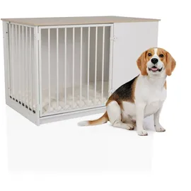 hjh living PAWHOME XL 102 x 60 x 65,5 cm Weiß/Eiche