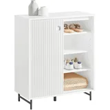 SoBuy Schuhschrank Küchenschrank Sideboard Kommode Weiß FSB62-W