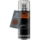 TRISTARcolor RAL 8016 Mahagonibraun seidenmatt 2K Acryl Spraydose Sprühdose Spritzlack Sprühlack 400 ml schnelltrocknend