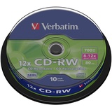 Verbatim CD-RW 700MB 10x 10er Spindel