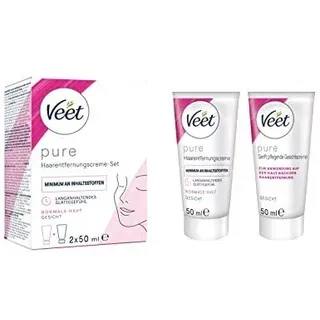 Veet Haarentfernungs-Creme Gesicht 100ml (2er Set x 50ml)