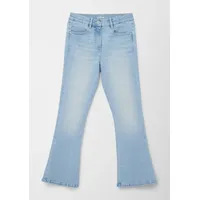 S.Oliver Girl's 2127812 Jeans 7/8, Bverly Flare Leg, Blue,