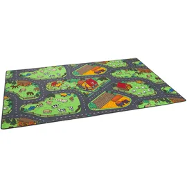 Snapstyle Kinder Spiel Teppich Bauernhof Bunt 200x300cm
