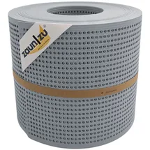 zaunzu® Sichtschutzstreifen Rille Gelocht 26 m Fenstergrau Metall