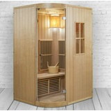 XXL Luxus Infrarotsauna +Infrarotkabine Kombi SET Sauna inkl. Saunaofen 2 Pers.