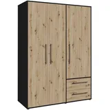 Forte »Mokkaris, OTTOs Choice, TOPSELLER! 3 oder 4 Türen, zeitloses Design« B/H/T ca. 145x200x59cm oder 206x200x59cm, schwarz