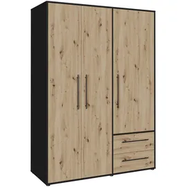 Forte »Mokkaris, OTTOs Choice, TOPSELLER! 3 oder 4 Türen, zeitloses Design« B/H/T ca. 145x200x59cm oder 206x200x59cm, schwarz