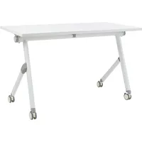 Beliani Schreibtisch Weiß 120 x 60 cm Klappbar Faltbar