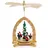 Brubaker Weihnachtspyramide Holzpyramide mit Winterszene, Tischpyramide aus Holz, 30 cm hoch, handbemalte Figuren bunt