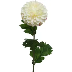 Dahlie - Stielblume - Kunstblume - H: 75cm - creme