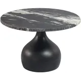 FineBuy Couchtisch Schwarz Marmor 60 x 41 cm