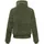 Navahoo Damen Teddy-Fleecejacke warme Winterjacke Plüschjacke mit Rippstrickdetails Schneepuder 14 Olive Leaf Gr. XL - XL