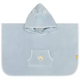 Steiff Badeponcho Babyponcho Bademantel blau