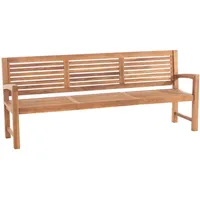 TPFGarden Teakbank, Braun, Holz, 220x92x59 cm, Gartenmöbel, Gartenbänke