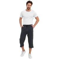 COMEOR Caprihose Herren Bermuda Capri Shorts 3/4 Hosen Sommerhosen grau 4XL