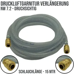 9 mm PVC Druck Press Luft Kompressor Schlauch Verlängerung Kupplung -> Kupplung ...