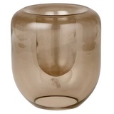 Kristina Dam Studio Vase Opal Glas brown topaz 16 cm H