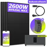 Marstek Balkonkraftwerk Bifazial 2000 W inkl. Marstek Jupiter C Plus Speicher