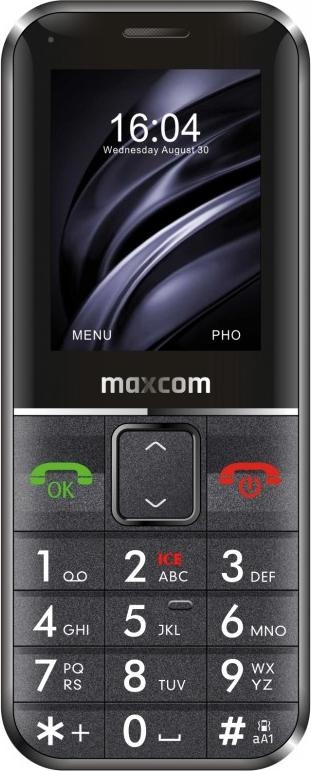 Maxcom MM735 Comfort mobile phone + SOS bar black (2.20", 32 MB, 3G), Tastenhandy, Schwarz