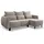kaiser möbel Ecksofa Selio mit Schlaffunktion und Bettzeugcontainer Beige Rechts - Beige