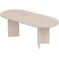 HANAH Home Ausziehtisch 160 x 75 x 90 cm beige