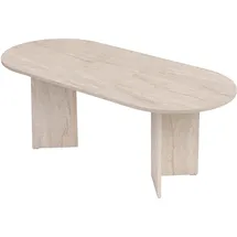 HANAH Home Ausziehtisch 160 x 75 x 90 cm beige