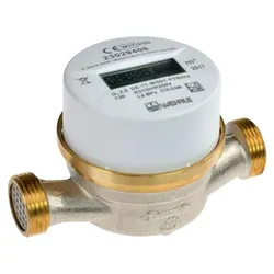 Warmwasserzähler, digitale Anzeigen, AG 3/4`, 110mm