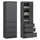 home collective Kleiderschrank Mehrzweckschrank 50x40x180 cm Grau
