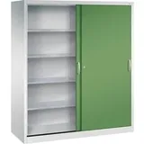 C+P CP-Möbel Aktenschrank 160 x 60 x 195 cm grau/grün