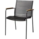 Cinas Gartenstuhl Mood Classic 60 x 56 x 84 cm schwarz 1 St.