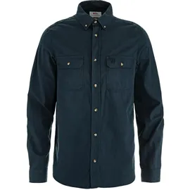 Fjällräven Övik Lite Flannel Langarmhemd Dark Navy XL