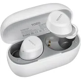 TOZO A1 In-Ear Kopfhörer Kabellos Bluetooth 5.3 mit 2 Mikrofonen für KI-Anrufe, App-Steuerung, 30 Std. Wiedergabe, IPX5 Wasserdicht, Premium Sound, Leicht und Bequem für kleine Ohren – Weiß