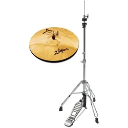 Zildjian A Custom 14" Hi-Hat + HiHat Maschine SET