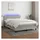 vidaXL Boxspringbett mit Matratze & LED Hellgrau 140x200 cm Stoff