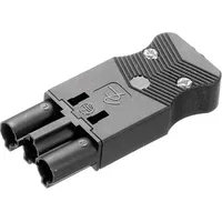 ADELS-CONTACT 17962 Netz-Steckverbinder AC Stecker, gerade Gesamtpolzahl: 2 +