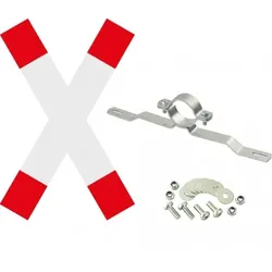 Dreifke® Vorteils-Set Andreaskreuz, Andreaskreuz RA2, Schelle, f.Ø 60mm, Schrauben/Muttern