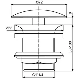Ideal Standard Schaftventil Chrom