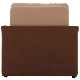 Home Affaire Schlafcouch Kunstleder 2-Sitzer Braun