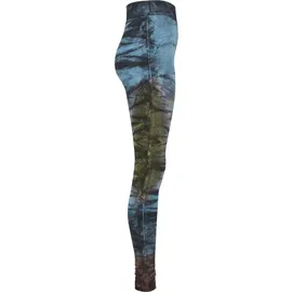 URBAN CLASSICS Cotton Tie Dye High Waist Leggings Black S