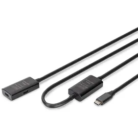 Digitus Aktives USB 3.2 Gen1 5G Verlängerungskabel, USB-C - USB-C, 10m