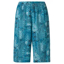 Viskose-Hose, Druck blau, 48