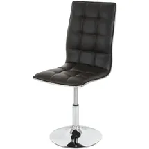 Mendler 2er-Set Esszimmerstuhl HWC-C41, Stuhl Küchenstuhl, höhenverstellbar drehbar, Kunstleder - braun