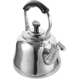 Cabilock 1L Flötenkessel Pfeifenkessel Gasherd Edelstahl Wasserkocher mit Filter Gasherd Wasserkessel Pfeifender Teekanne Haushalt Wasserkessel Induktion Teakettle für Küche Wandern Picknick Camping