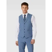 CARL GROSS Slim Fit Anzugweste mit Lanawoll-Anteil Modell Warren blau 52