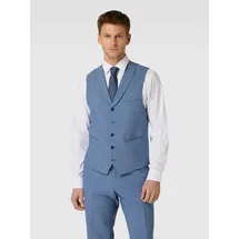 CARL GROSS Slim Fit Anzugweste mit Lanawoll-Anteil Modell Warren blau 52