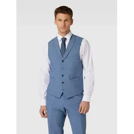 CARL GROSS Slim Fit Anzugweste mit Lanawoll-Anteil Modell Warren blau 52