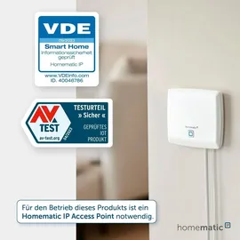 eQ-3 Homematic IP Wandtaster für Markenschalter, 2-fach,