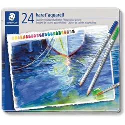 STAEDTLER karat 125 Aquarellstift, 24er Metalletui