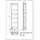 Germania Drehschrank 50 x 195 x 18 cm Weiß